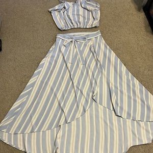 Zaful women skirt and mini top , size us8